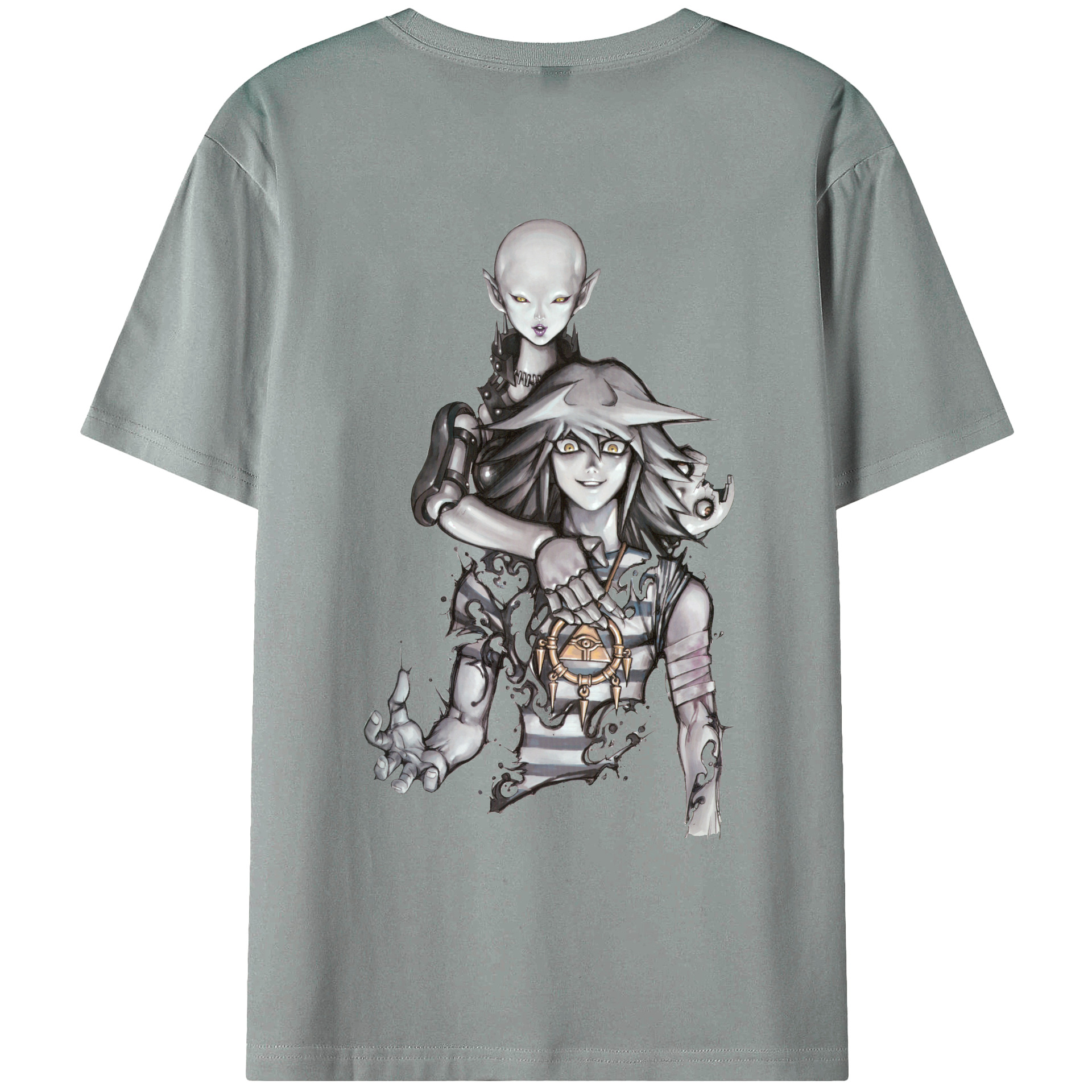 （画像用） 遊☆戯☆王 Yu-Gi-Oh! 綿100％ メンズ半袖Tシャツ（バックプリント） 通気性